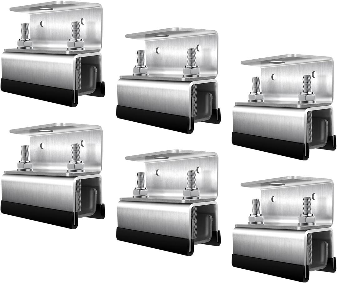 Roof Rack Mount Kits,Roof Mount Kit,304 Stainless Steel Van Roof Rack,Van Roof Rack Brackets for ProMaster, Boxer, Jumper, Ducato (6)