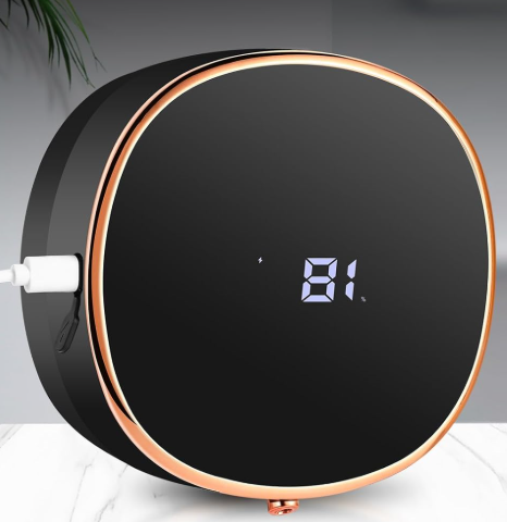 1Pack Automatic Foaming Soap Dispenser,Black Hand Soap Dispenser Touchless USB C Rechargeable,Wall Mounted Smart Foam Soap Dispenser for Bathroom Kitchen