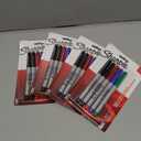 Sharpie 37675PP Permanent Markers, Ultra Fine Point, Assorted Colors, 5 Count, Pack of 4