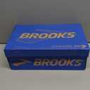Brooks Womens Glycerin 22 Neutral Running Shoe (9, Black/Blue Heron/Orange)