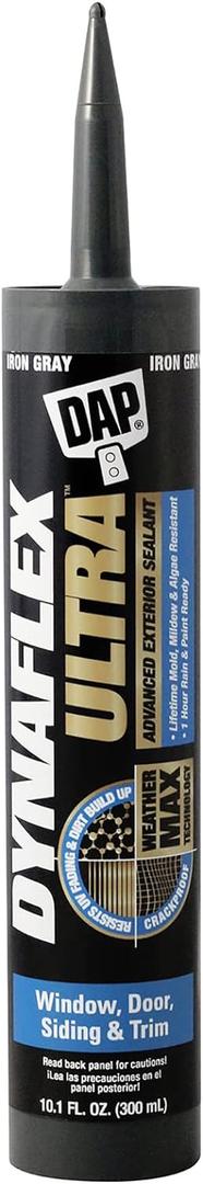 DAP Dynaflex Ultra Advanced Exterior Sealant, Iron Gray, 10.1 Oz (7079818215)