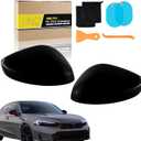 Mirror Cover Set for Honda Civic 11th Gen 2022 2023 2024 2025,Glossy Black,Non-Light Version,Driver & Passenger Side Pair. (Glossy Black,No Light, Left&Right)