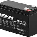 12V 7Ah Replacement Battery 6fm7 Rechargeable Sealed Lead Acid Battery SLA AGM Power Source Maintenance Free, Size 5.94x2.56x3.9in