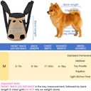 Dog Backpack Carrier, Adjustable Pet Front Carriers, Legs Out Carrying Sling Travel Bag for Small Medium Dogs 4-7 Lbs, Soft Wearable Puppy Chest Carry Backpacks for Walking/Hiking/Camping/Traveling