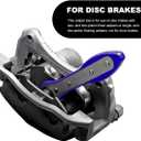 Brake Caliper Compression Tool Kit, 360 Ratchet Piston Compressor with 2 Large Steel Plates & 4 Caliper Hooks, Ratcheting Hand Wrench Expander Brake Pad Spreader for Car Truck SUV (Blue)