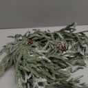 YoleShy 6FT Real Touch Norfolk Pine Garland Christmas Garland with Pinecone and White Snow Battery Operated Prelit Garland Christmas Decorations for Mantle Fireplace Xmas Home Decor