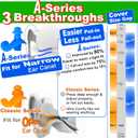 WaterDam A-Series Swimming Ear Plugs Ultra Comfy Great Waterproof Earplugs - Size 3A (Blue) Great for Narrow Ears Like Size 2.8 - Medium Ear Men & Large Ear Teens&Women