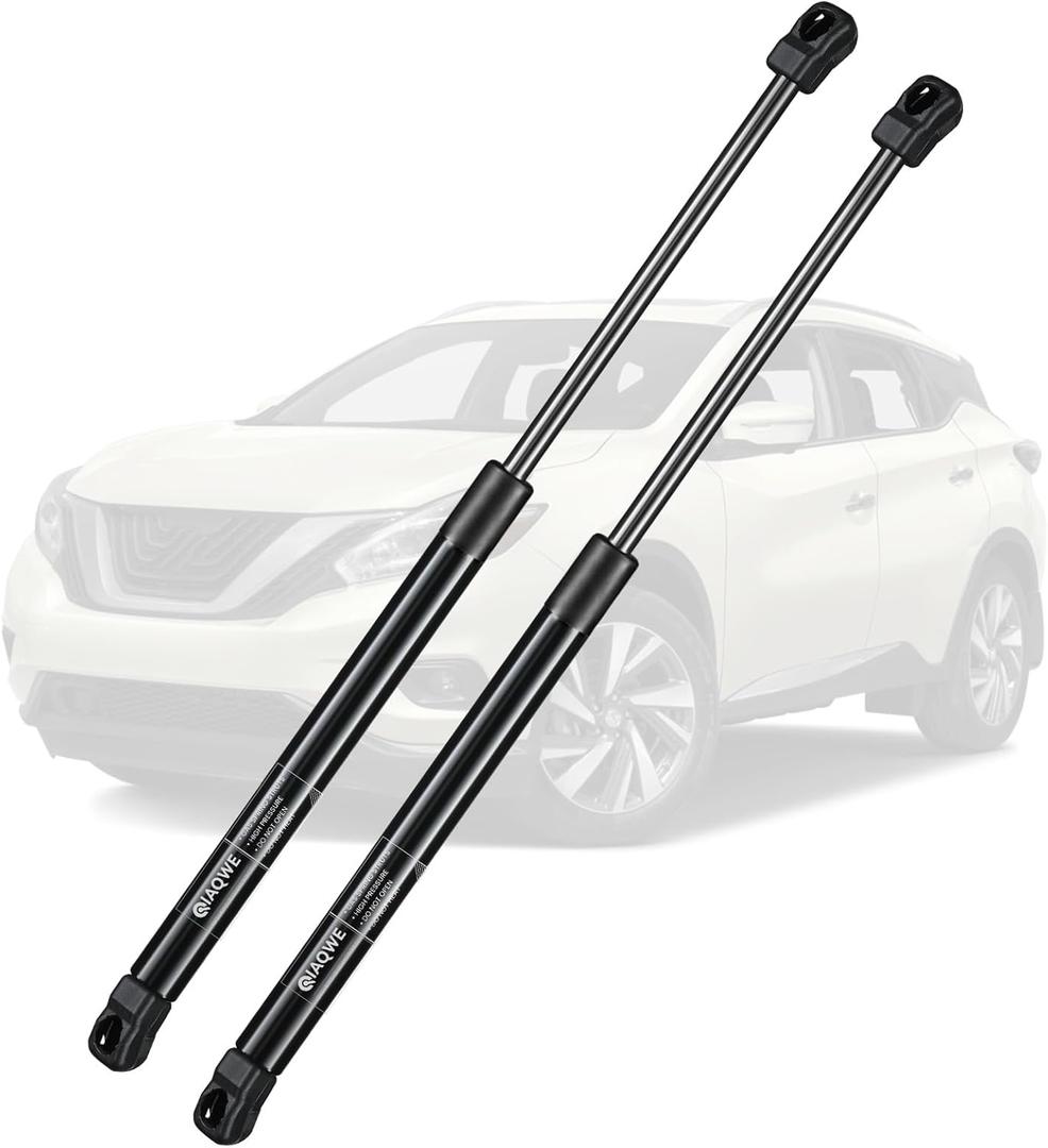7094-W Murano Hood Struts Fit for 2015 2016 2017 2018 2019 2020 2021 2022 Nissan Murano Front Gas Spring Shocks, Lift Support Replacement SG101032, SG325034, 2 Pcs