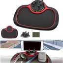 Multifunction Car Anti-Slip Mat Auto Phone Holder, Car Phone Mount Silicone Car Pad Mat, Universal Multifunction Car Dashboard Mat with Phone Holder in Car, for Phones, Keys, Gadgets (1 PC)