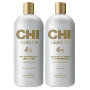 CHI Moisturize It Duo Keratin Shampoo & Conditioner, 32oz, 64 Ounce (Pack of 1)