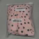 Women Polka Dot Sleeveless Square Neck Backless Spaghetti Strap Smocked Flowy Ruched Sexy Mini Cami Dress (Large, Pink)