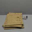 Paper Rope File Box Organizers Collapsible Letter Size Filing Cabinet with Lid Woven Hanging File Basket Portable Decorative Document File Storage Box for Office/Decor/Home (Letter Size)