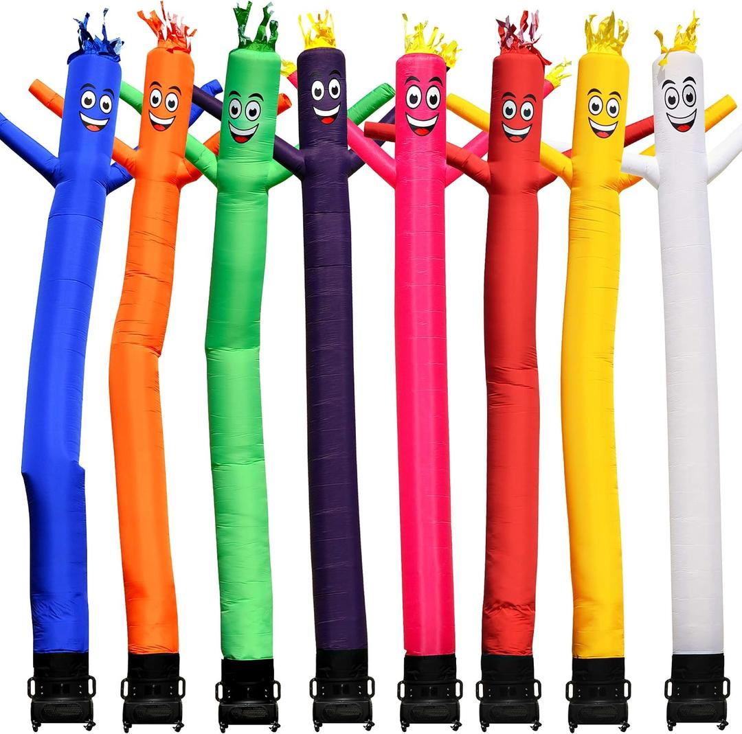 Sky Dancers Inflatable Tube Man Set - 20 Feet Tall Wacky Inflatable Tube Guy with 1 HP Blower - White
