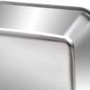 Kichwit Large Stainless Steel Cat Litter Box with High Sides, Metal Litter Pan for Big Cats, Non Stick Smooth Surface, Easy to Clean (23.4" L x 15.5" W x 7.6" H)