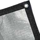 BeGrit Aluminet Shade Cloth 95%-99% Aluminum Shade Cloth Sun Reflective Tarp for Garden, Patio, Greenhouse, Pergola, Car, Kennel Shade 8x10ft