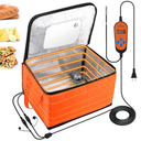 Proofing Box with Heater, Bread Proofing Box with 41℉-122℉ Temperature and Timer Controller, Collapsible Zippered Temperature Proofer for Bread, Pizza and Yoghurt Making