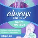Always Radiant Pantiliners, Regular, Unscented, 48 Liners (Pack of 2)
