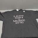 Less 1984 More 1776 Free Speech First Amendment Conservative T-Shirt, Dark Heather Grey,  Size XL
