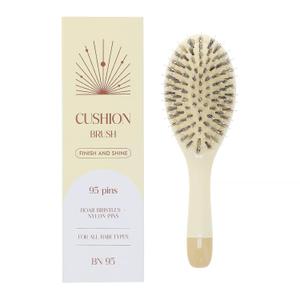 Boar Bristle Hair Brush -boar bristles + nylon pins Smoothes & Detangles All Hair Types, Hairbrush for Women, Men & Kids, Distributes Oils for Natural Shine & Stimulates Scalp