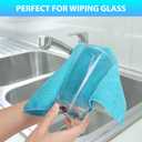 6 x Forggon 15pcs Microfiber Cleaning Cloth Lint Free, Absorbent, Streak Free, Non-Abrasive, Reusable and WashableCleaning Towels with 5 Color Assorted,11.5"X11.5"(Green/Blue/Yellow/Pink/Grey)
