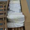 4 Sets Teepee Tent with Inflatable Airbed, Fitted Sheet and Pillow Inserts Play Tent White Washable Foldable for Indoor Outdoor Slumber Party Sleepover Playhouse