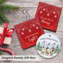 4 x Glow Duck Ornaments for Christmas Tree - 2024 Ceramic Ornament, Farm Animal Ornaments for Christmas Tree Decorations, Duck Decor (Goose)