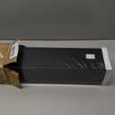 Muzilife 45.3" Large Floating Wall Ledge Shelves with Lip - Set of 2 Wood Floating Shelves - Black Wall Mounted Picture Ledge for Office, Bathroom, Bedroom, Living Room, Kitchen