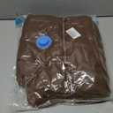 WHN Women’s Cropped Puffer Jacket Coat Warm Winter 2026 (Brown, L)