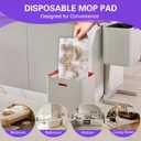 Mop Pads Refills Compatible with WetJet Mop, Disposable Mop Pads for Hardwood Floors, Tile, Laminate & Multi-Surface Cleaning, 100 Pack
