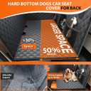 Voivey Dog Car Seat Cover for Back Seat, Back Seat Extender for Dogs Holds 500lbs. Waterproof and Non-Slip, Large Space Dog Seat Cover for Back Seat with Mesh Window and Storage Pocket for Car & SUV
