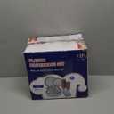 Count Rose Gold Plastic Dinnerware Disposable Plates 30 Dinner & 30 Dessert Plates & 30 Cups & 30 Rose Gold Paper Napkins & 30 Plastic Silverware Set