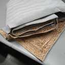 Bedsure 8x10 Printed Jute-Look Washable Area Rug, Soft Polyester Fleece