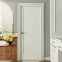 JUBEST 28"x80" 1-Panel Shaker Style White Primed Hollow Core Interior Molded Door Slab, NOT Included Hardware, Pre-Assembled Interior Door for Pantry, Laundry, Closet