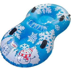 DIMAR GARDEN 47" Snow Tube Inflatable Snow Sled with Heavy Duty PVC and Handles