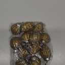 AuldHome Design Mercury Glass Finial Ornaments (Set of 12, Gold, Small) Distressed Metal Antique Style Christmas Tree Decorations - 1.3 to 2-Inch Size