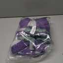 AOFITEE Small Dog Coat Warm Dog Jacket Winter, Windproof Dogs Winter Coat with Harness Built in, Reflective Turtleneck Dogs Puffer Jacket Snowsuit, Full Body Fleece Coats for Small Medium Large Pet (Purple)