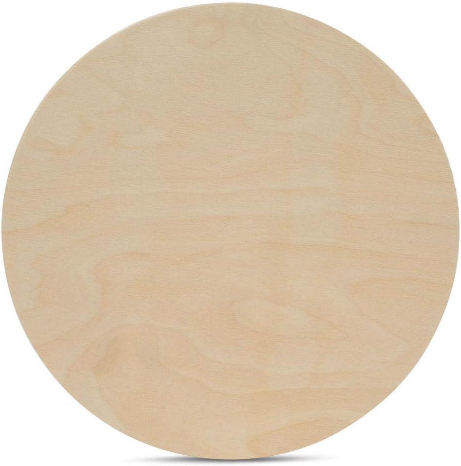 Wood Circles 23 inch 1/2 inch Thick, Unfinished Birch Plaques, Pack of 1 Wooden Circle for Crafts and Blank Sign Rounds, by Woodpeckers