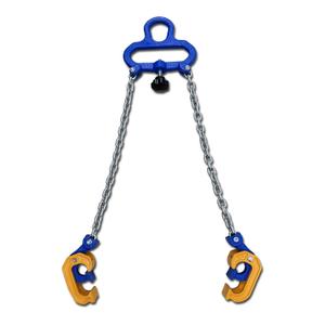 1Ton Barrel Lifting Chain for Plastic & Steel Drums 2204LBS 20in Length, 2 Hooks Chain Drum Lifter Barrel clamp for 30 & 55 Gallon Metal/Plastic Drum Barrel, Fits for Crane, Forklift1T- 2Hooks