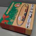 BainGesk Train Set, Christmas Train Set with Steam, Light and Sounds, Electric Train Toy for Boys & Girls, Christmas Train Set for Under The Tree, Gifts for 3 4 5 6 7 8 Year Old Kids