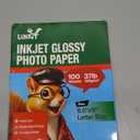 Uinkit 37lb Thin Flyer Paper Glossy 8.5x11 Inkjet 100 Sheets Single Side DIY Chip Bag 135gsm Printer Picture for Inkjet Printer with Dye Ink Letter size A4 Brochure (8.5X11X100)