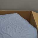 Oversized King Bedspreads 128x120 Extra Wide Quilt for Tall King California King Bed Lightweight 3 Piece Quilted Coverlet Pillow Shams Set Spa Blue