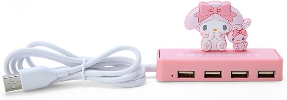 Sanrio 326909 Sanrio Slim USB Hub My Melody My Melody, 2.4 x 3.7 x 1.2 inches (6 x 9.5 x 3 cm), Character
