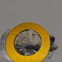 Adjustable Circle Drawing Maker, Stainless Steel & Aluminum Alloy Rotary Round Template, Measuring & Drawing Ruler, Geometric Plotting Compass Tool(Gold,Size:5 inch)