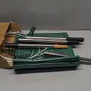 Leaf Rake for Lawns with 53 Gallon Dustpan-Type Leaf Bags,Heavy Duty Metal Garden Yard Rake Long Handle with Expandable Head 7-14" for Gardening Outdoor Camping Shrub Grass Bush Weed