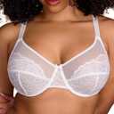 HSIA Minimizer Bras for Women Enchante Full Coverage Underwire Bras Plus Size Lifting Floral Lace Bra for Heavy Breast