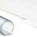 Clear Marine Vinyl Sheeting, 10 Gauge, 5 Yard Roll of Transparent Plastic, Storm Windows, Covering, Protection, Tablecloth Protector