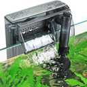 hygger Aquarium HOB Filter 210 GPH for 15-40 Gallon Fish Tank Power Filter with Adjustable Water Flow Extendable Intake Tube External Hang-On Back Filter