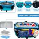 Fasrom XL Beach Tote Bag with Cooler Compartment, Large Mesh Beach Pool Bag with Wet & Dry Separation for Swim, Travel