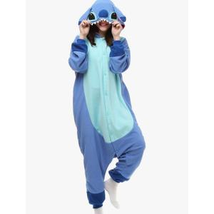 Wishliker Adult Onesie Animal Pajamas Halloween Cosplay Costumes Party Wear Blue XL