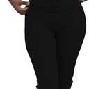 ZFLM Casual Workout Two Piece Outfits for Women Short Sleeve Crop High Waist Foldover Flare Pants Tracksuit Sets Streetwear (Small, Gry+black)